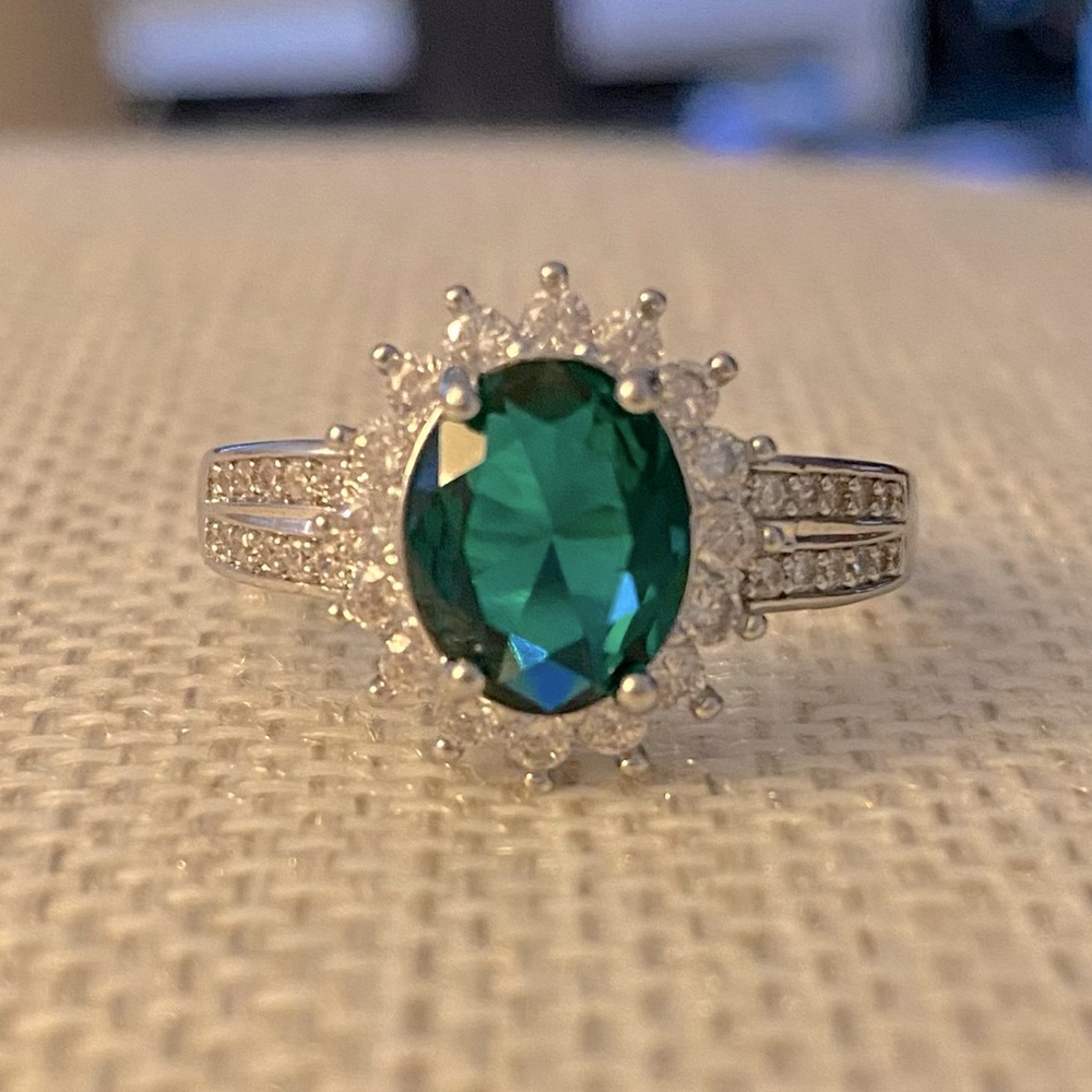 MAY BIRTHDAY!!!!S925 Slv w/ Emerald MAY Birthstone